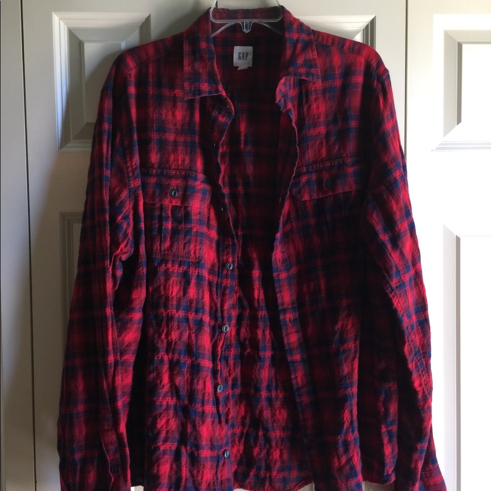 Gap flannel button down shirt